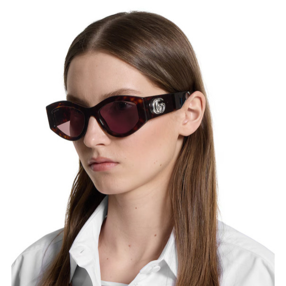 NWT Gucci GG1951S-002 Havana Brown 53mm Sunglasses